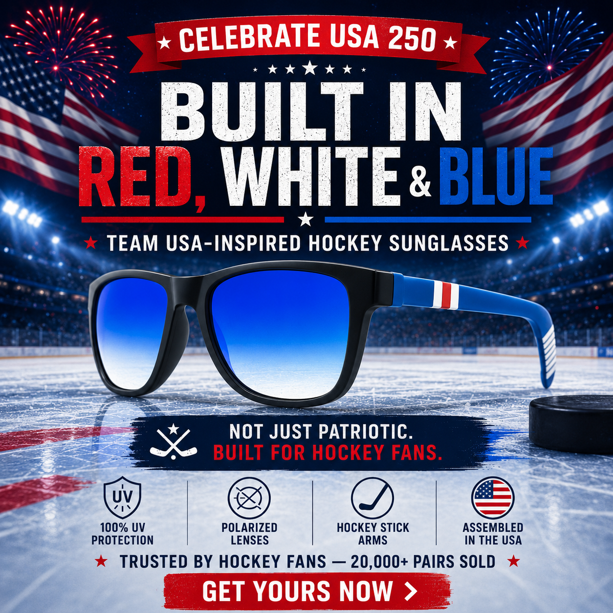 The USA 250: All-American Off-Ice Bundle