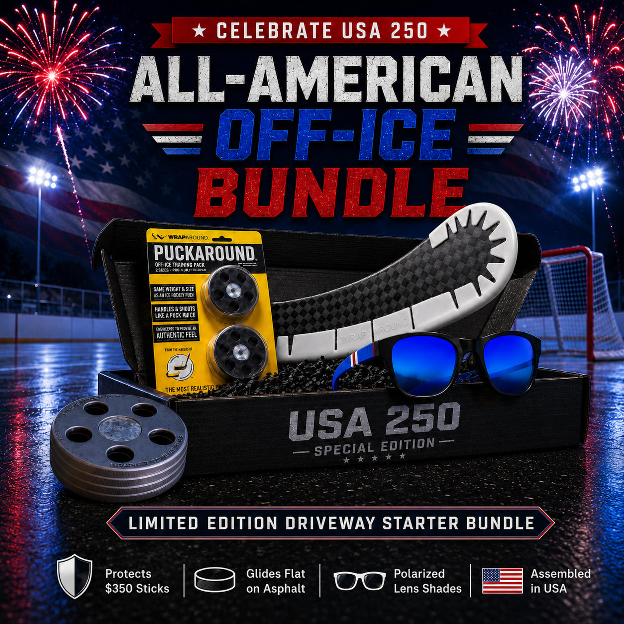 The USA 250: All-American Off-Ice Bundle