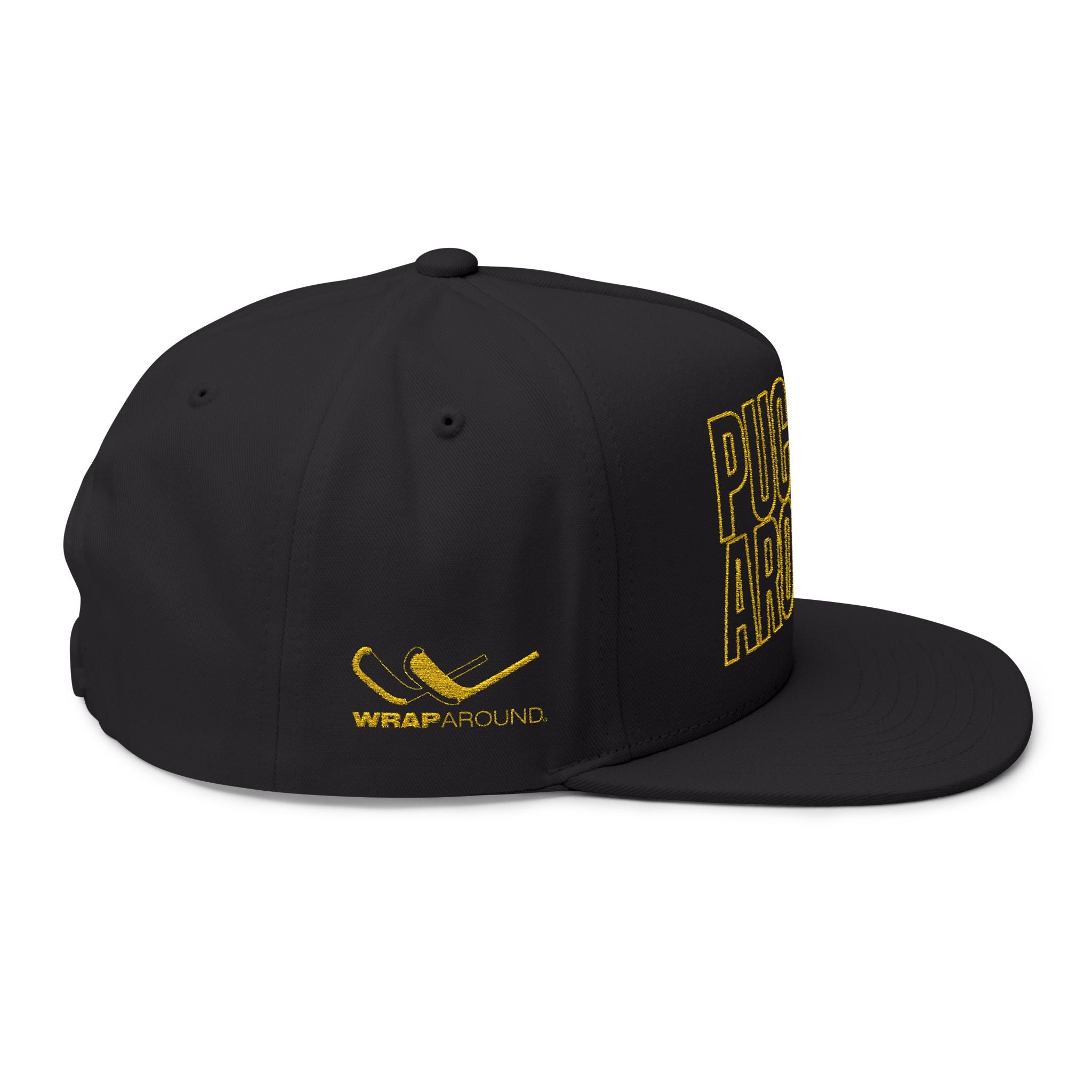 Puckaround Wordmark Flat-Brim Snapback – Wraparound Hockey