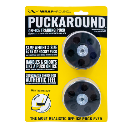 tenting puck Puckaround™ Pro Training Puck for Off-Ice Hockey Training – Wraparound Hockey