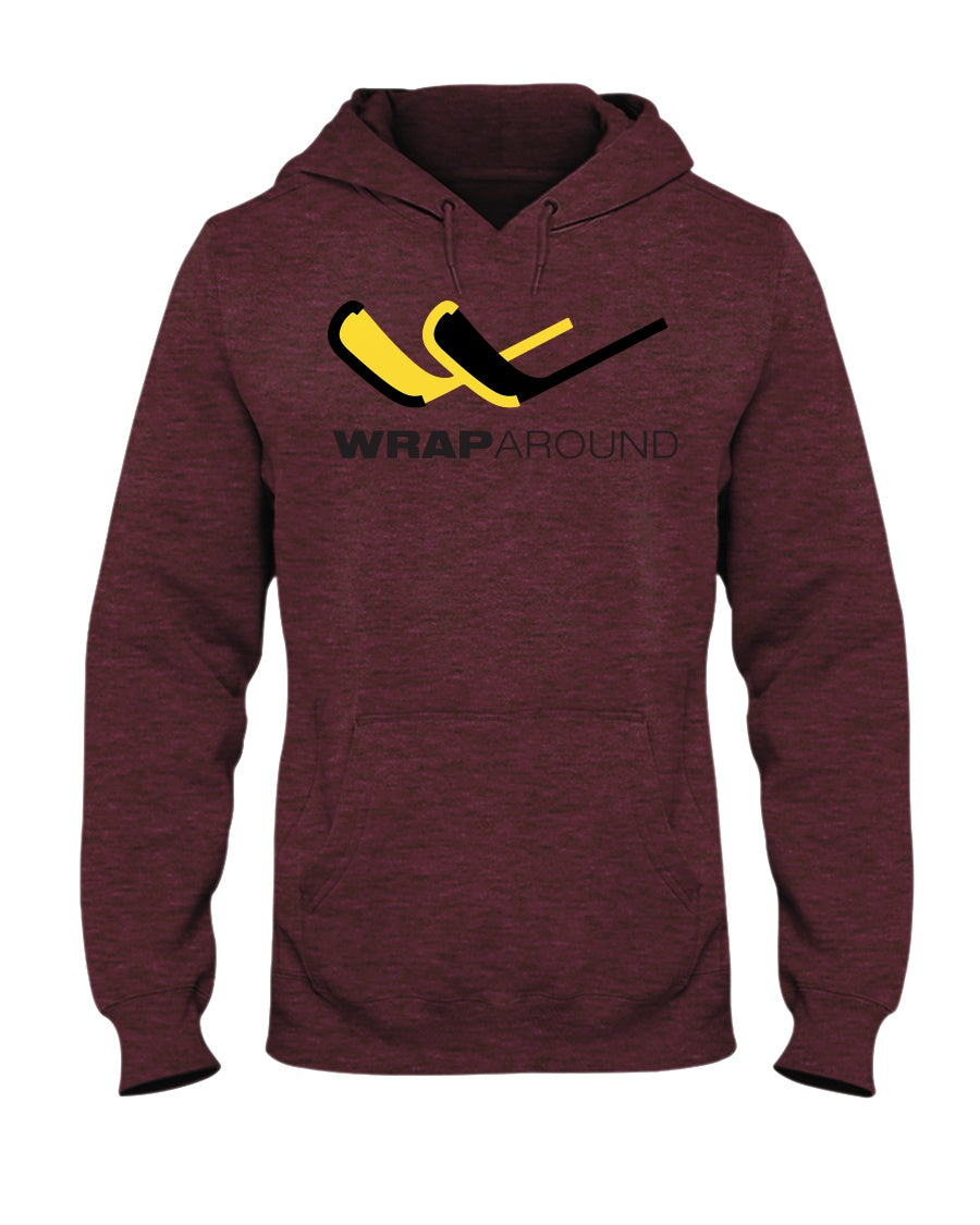 side image of GILDAN 50/50 HOODIE Ht Sp Drk Maroon Color 