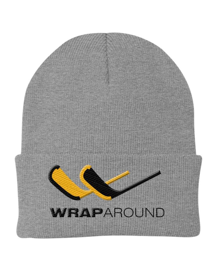 side image of YUPOONG CUFFED BEANIE HEATHER COLOR